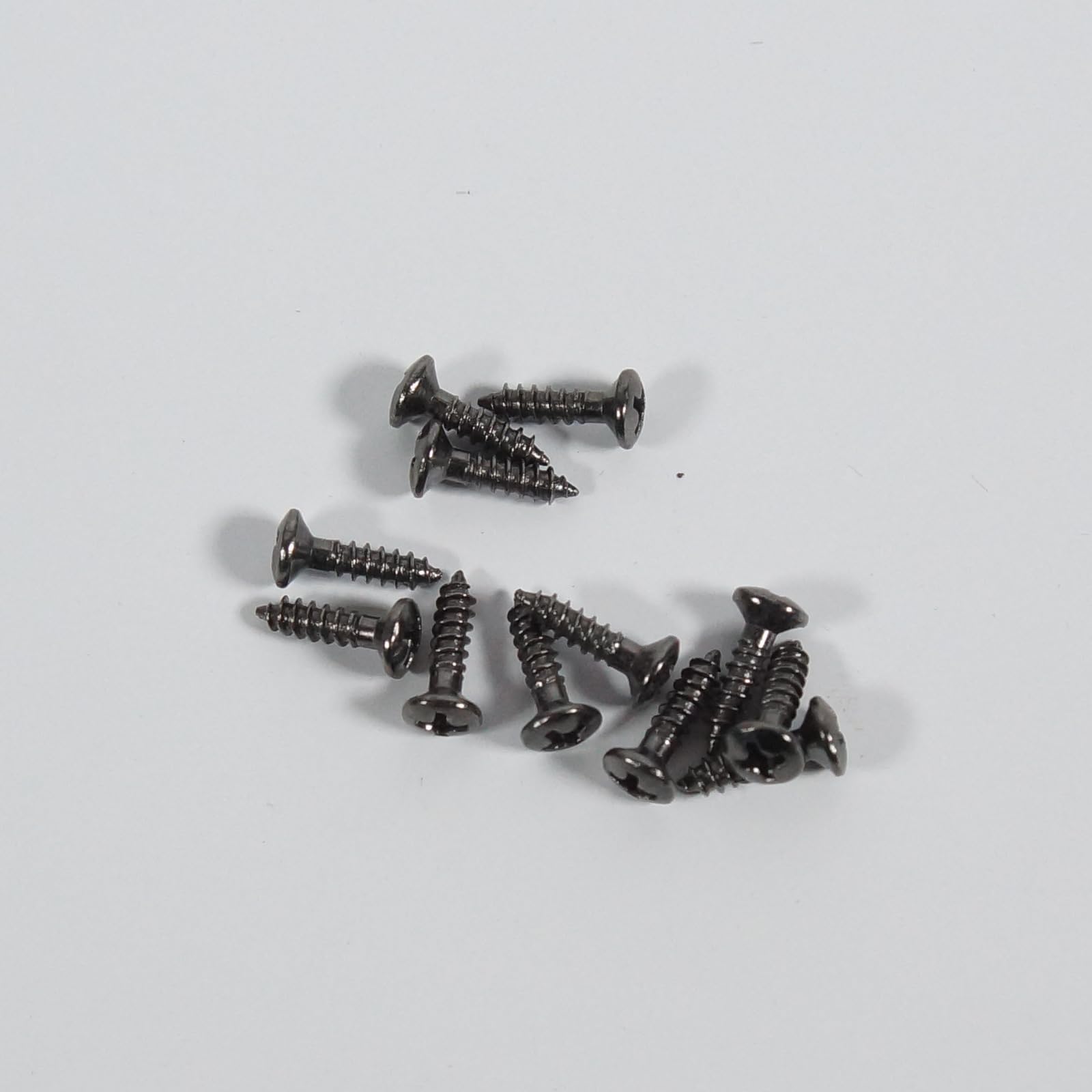 12 Pcs Phillips-Head #4 Guitar Pickguard/Plate Mounting Screws, Grey