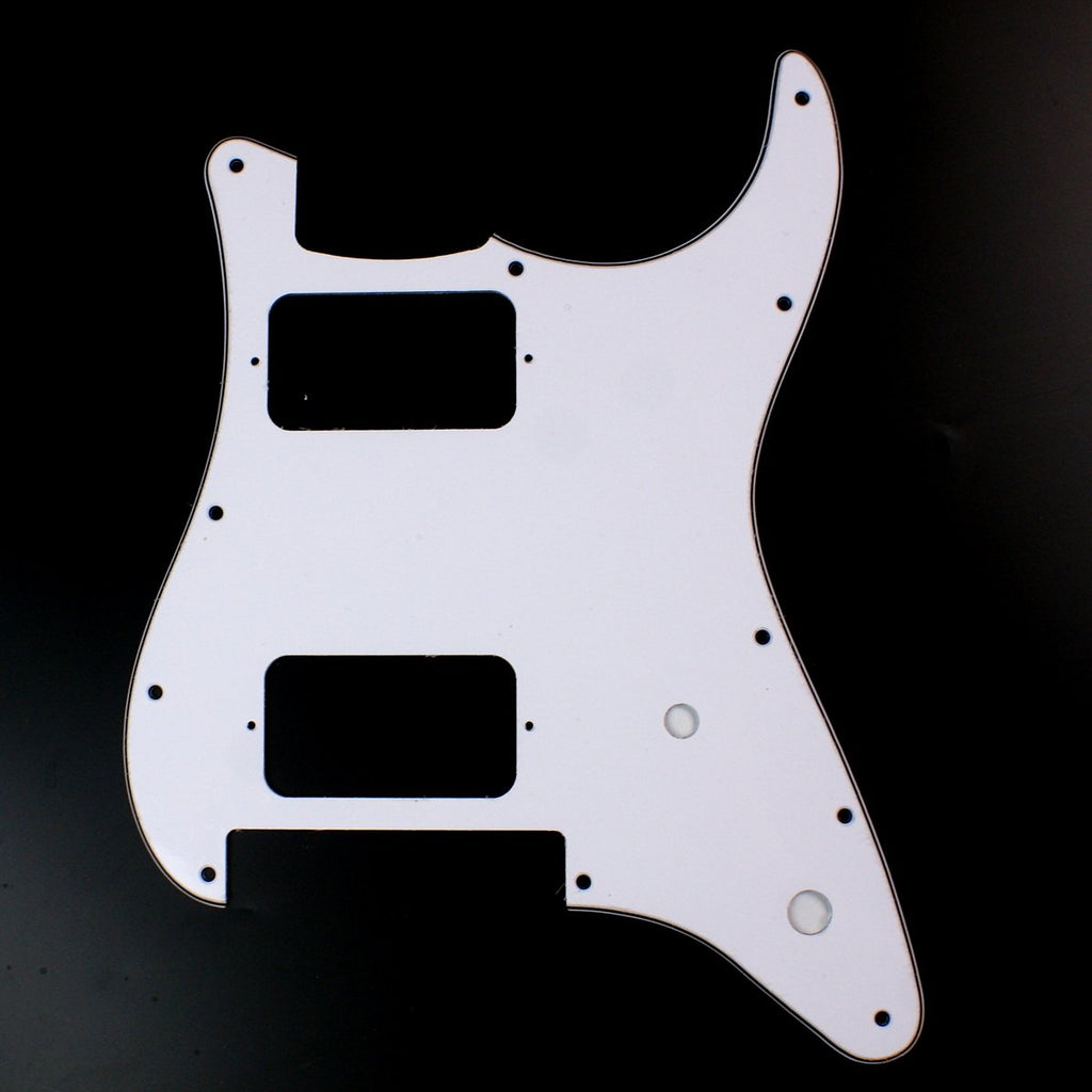 (G23) Custom Guitar Pickguard fits Charvel SO CAL Style,3ply White