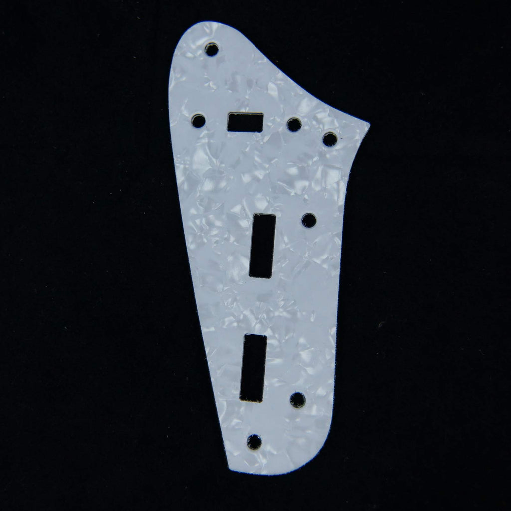 Control Plate Set For Jaguar Style Guitar,Plastic PVC 4ply White Pearloid (Set of 3)