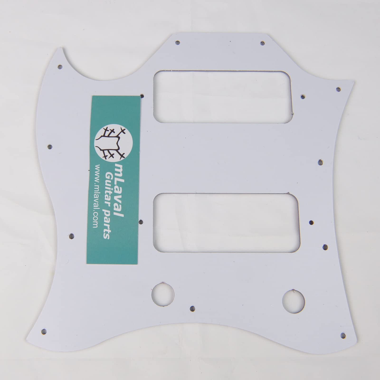 SG Classic Guitar Pickguard With P-90 Pickups Layout, 4Ply Tortoise