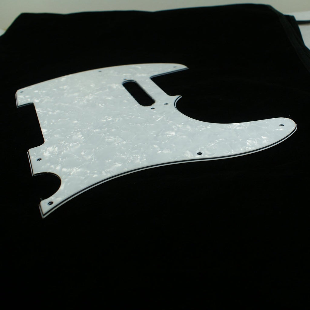 (E04) 4Ply Guitar Pickguard For Tele standard Style Guitar ,White Pearl