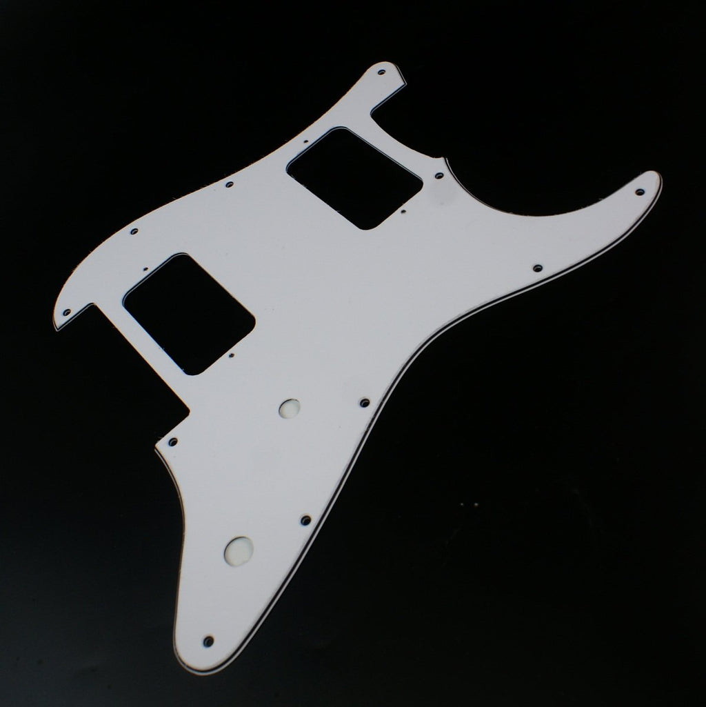 (G23) Custom Guitar Pickguard fits Charvel SO CAL Style,3ply White