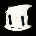 (B09) Custom 3 Ply Left-handed Guitar Pickguard Fits Mustang Classic Series, White