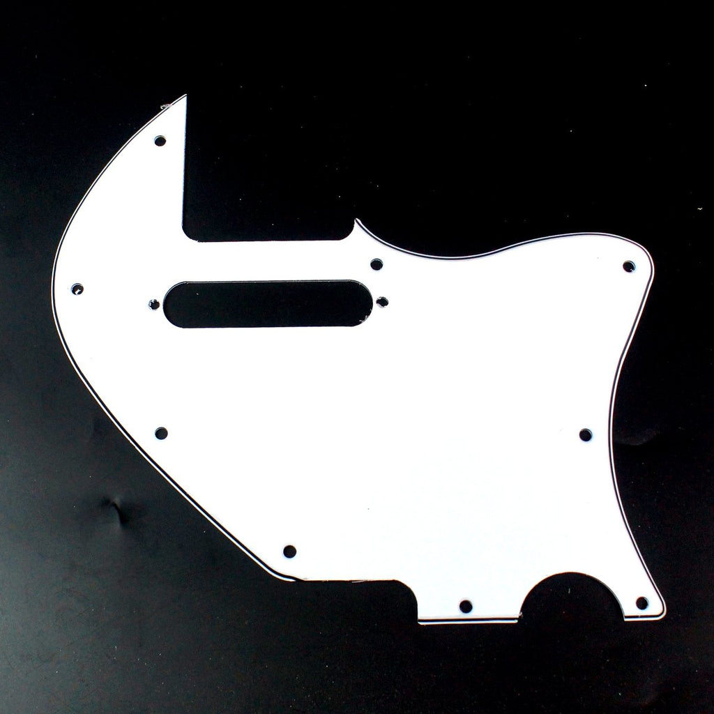 (E32) ACOUSTASONIC TELE Hybrid Style Guitar Pickguard, 3Ply white