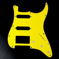 Custom Guitar Pickguard for Strat HSS Layout Style, 4ply Yellow