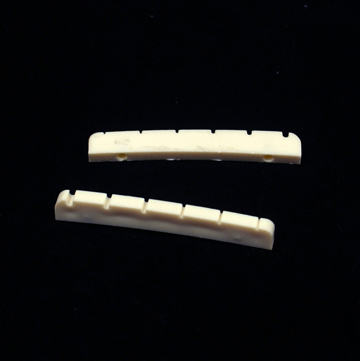 (B60) 2 x Slotted Nut for Strat Tele Guitar Curve-Bottom 42mm