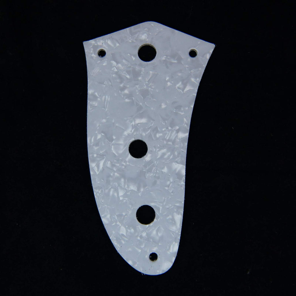 Control Plate Set For Jaguar Style Guitar,Plastic PVC 4ply White Pearloid (Set of 3)