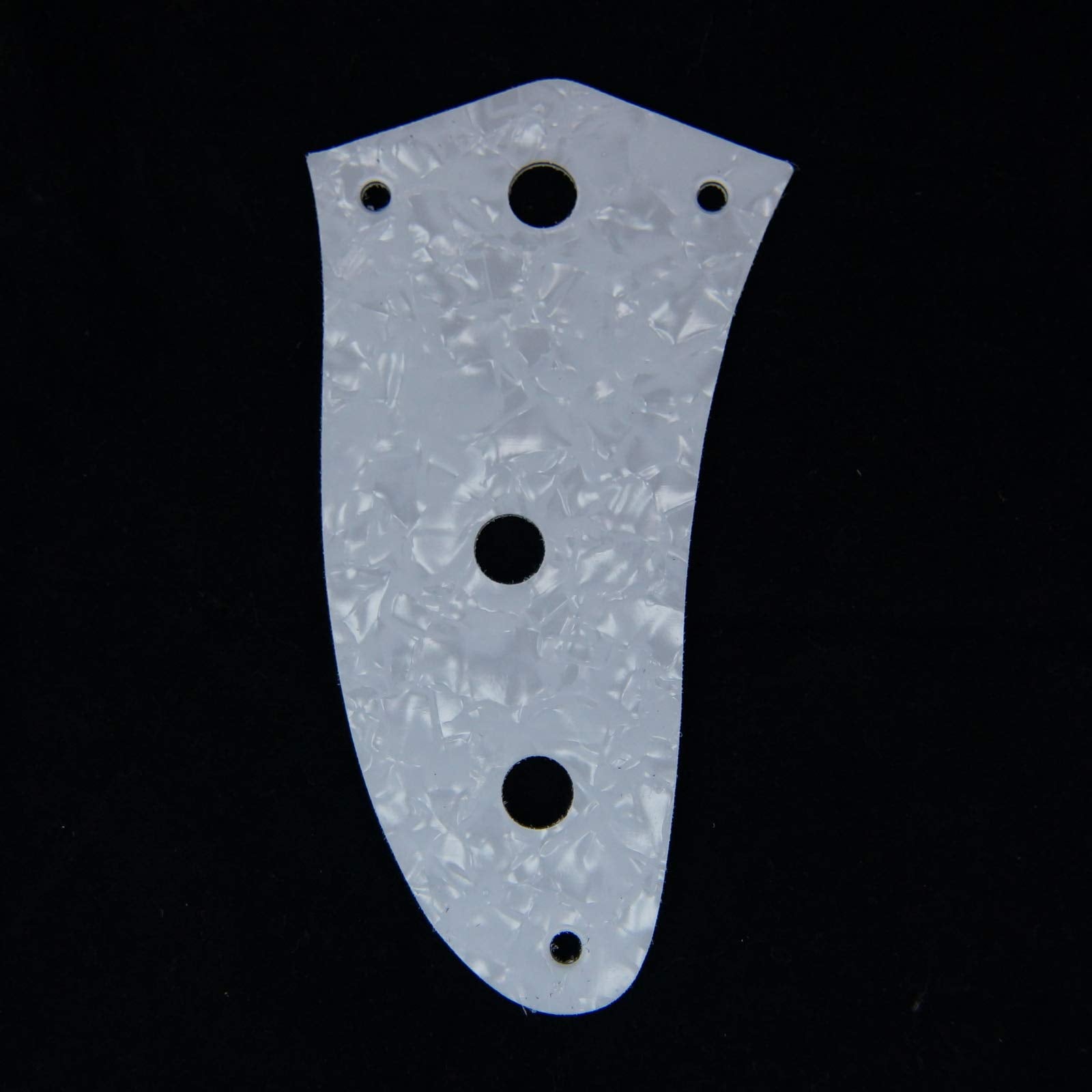 Control Plate Set For Jaguar Style Guitar,Plastic PVC 4ply White Pearloid (Set of 3)