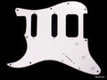 Custom 3 Ply Left Handed Guitar Pickguard For Strat HSS, WHITE(C18)