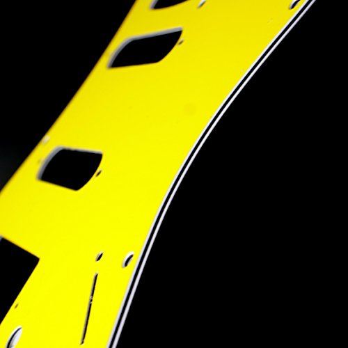 Custom Guitar Pickguard for Strat HSS Layout Style, 4ply Yellow