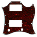 (F39) SG standard Style Full Face Guitar Pick Guard,4ply Tortoise Dark