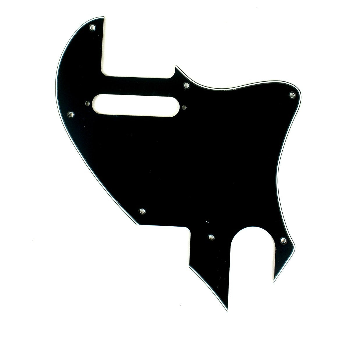 (E37) 3 Ply Guitar Pickguard for Tele F Hole Convertion ,Black