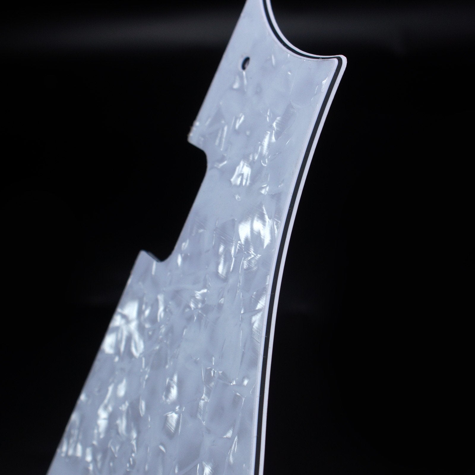Custom Guitar Pickguard Fits Harmony Rocket H54 H56 2-Pickup,4ply White Pearloid