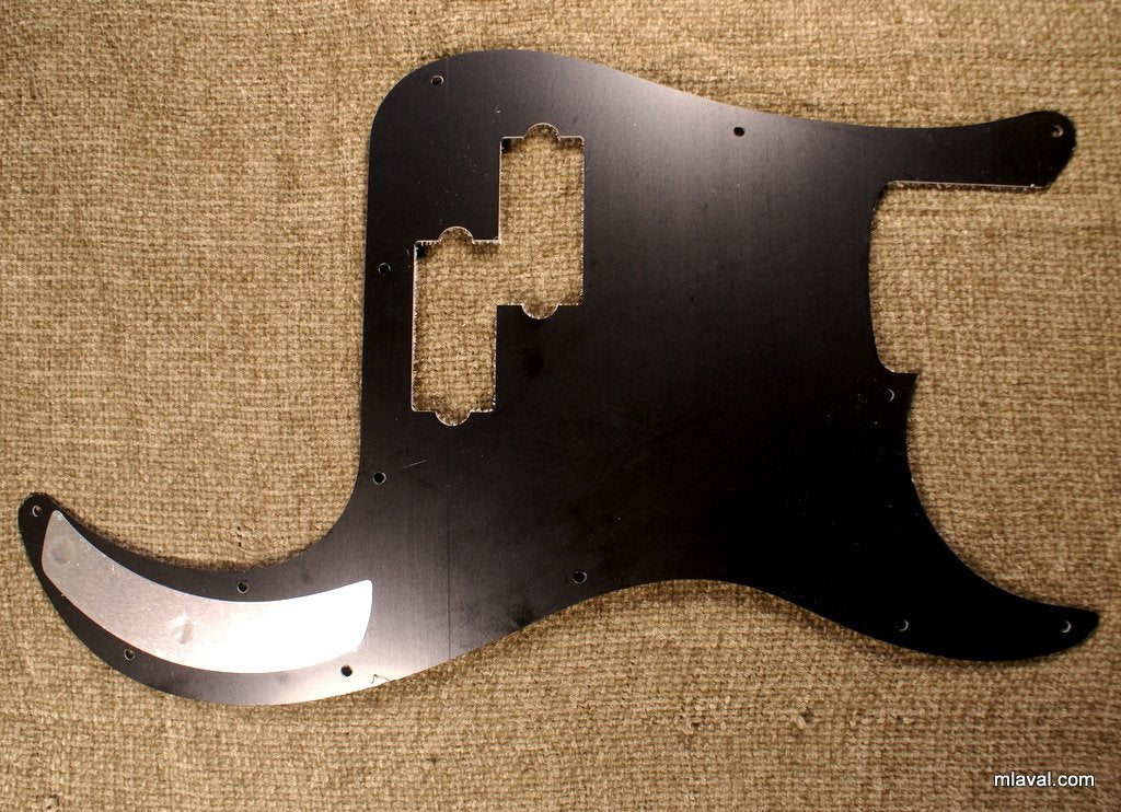 Custom 3 Ply LEFT-HANDED Precision Bass PB Guitar Pickguard 13 Hole -BLACK (C23)