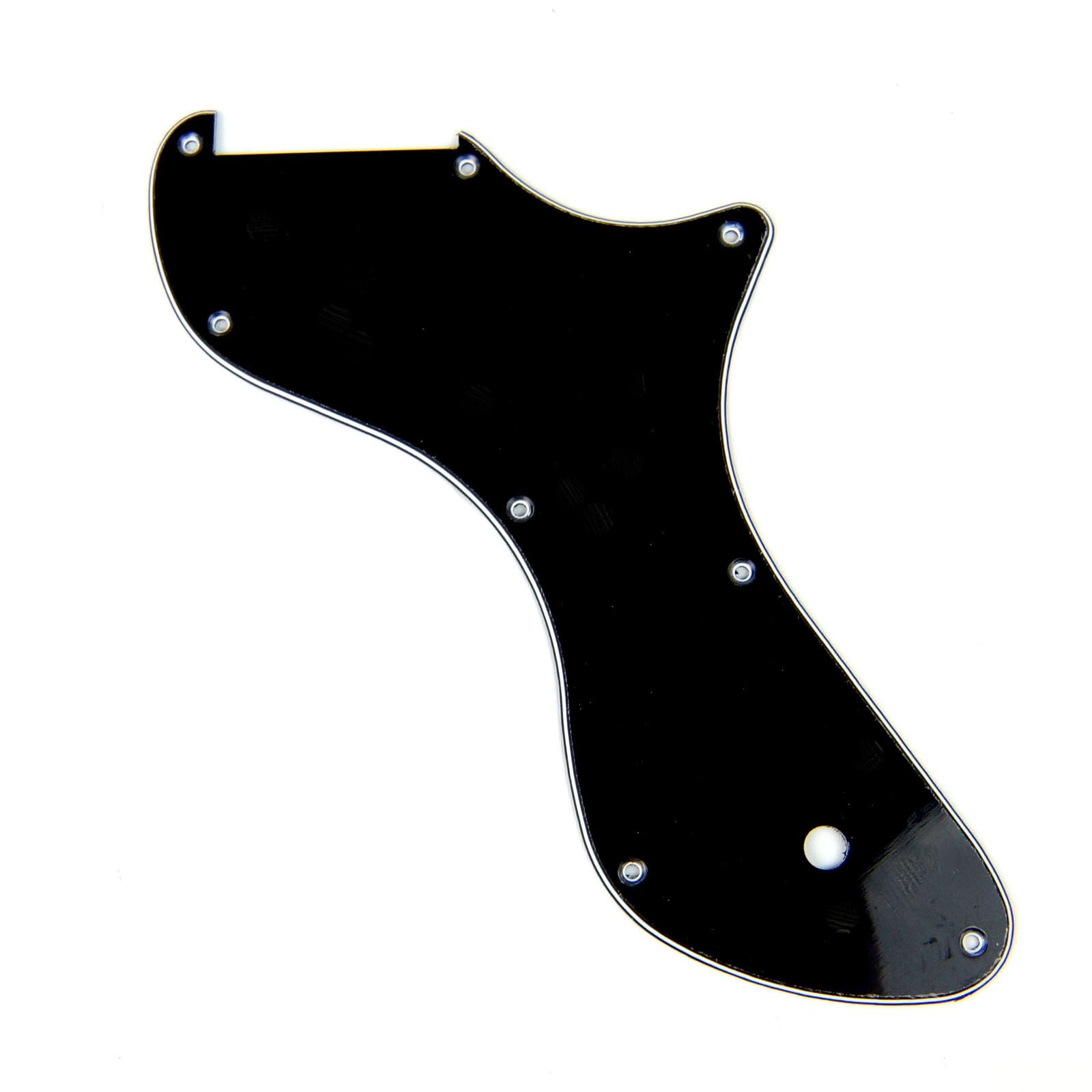 Custom Guitar Pickguard Fits PRS SE One, 3ply Black