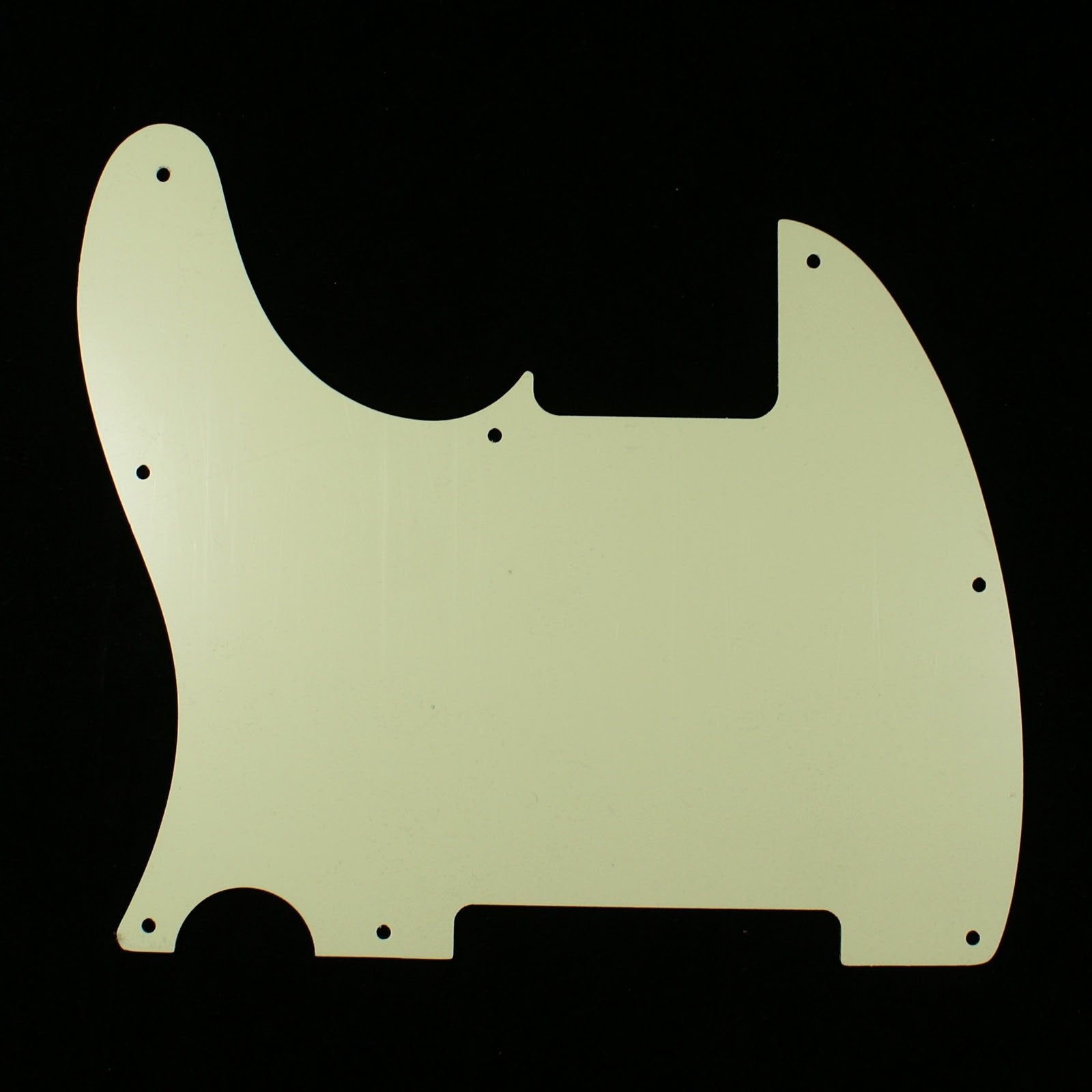 (E75) Telecaster Tele Esquire Style Guitar pickguard,3ply Vintage Green