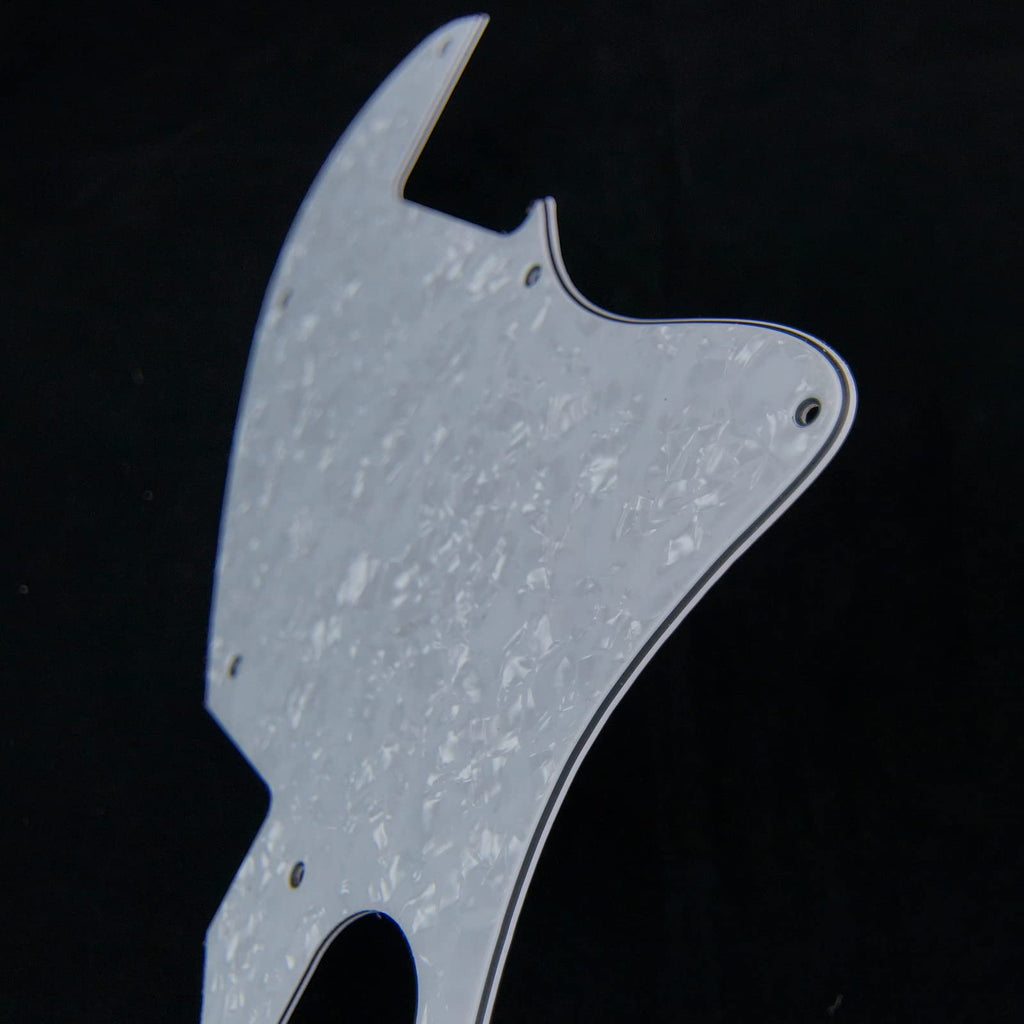 Custom Guitar Pickguard for Tele F Hole Convertion, No pickup hole, 4ply White Pearloid