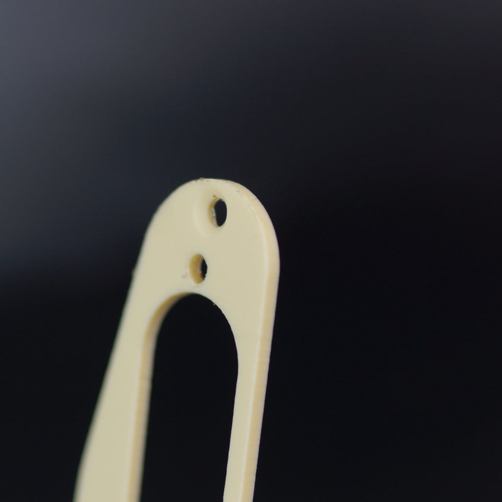 PVC Pickup Mounting Ring Plate for Tele Neck Pickup,1ply Cream (H04)