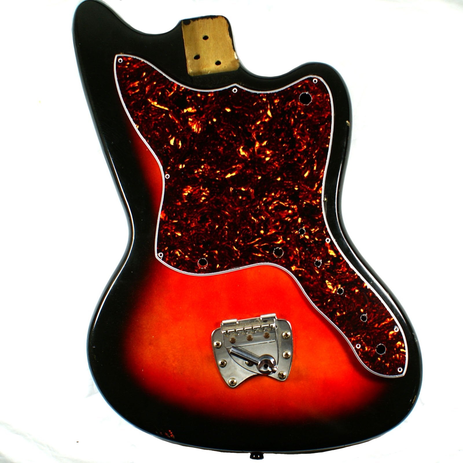 (E70) Custom Vintage Guitar Pickguard For Harmony H19 Silhouette,Dark Tortoise