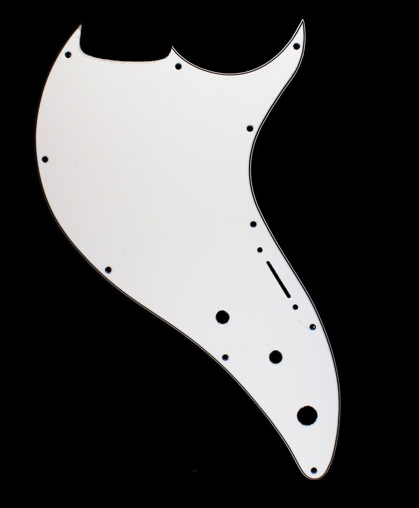 3 Ply Guitar Pickguard For Line 6 Variax 600 - WHITE (C06)